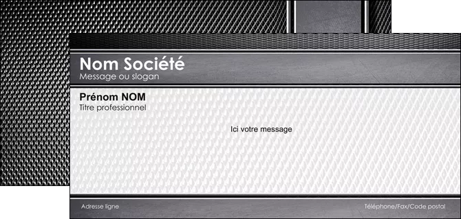 maquette en ligne a personnaliser carte de correspondance acier alliage aluminium MLGI12589