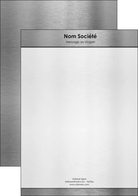 personnaliser maquette tete de lettre securite contexture compact consistance MLIGLU12647