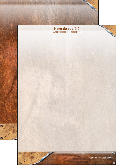 creation graphique en ligne affiche climatisation et chauffage bois wood nature MIDBE13079