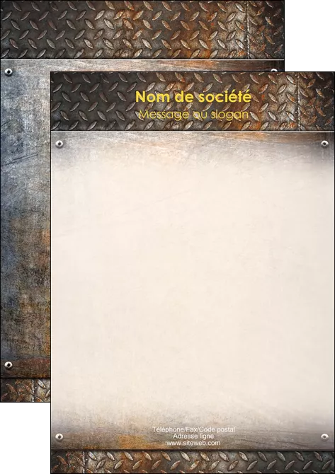 faire affiche abstrait acier alliage MIF13151