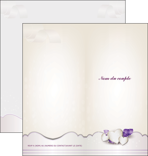 creation graphique en ligne depliant 2 volets  4 pages  celebration celebrer coeur MLGI13803