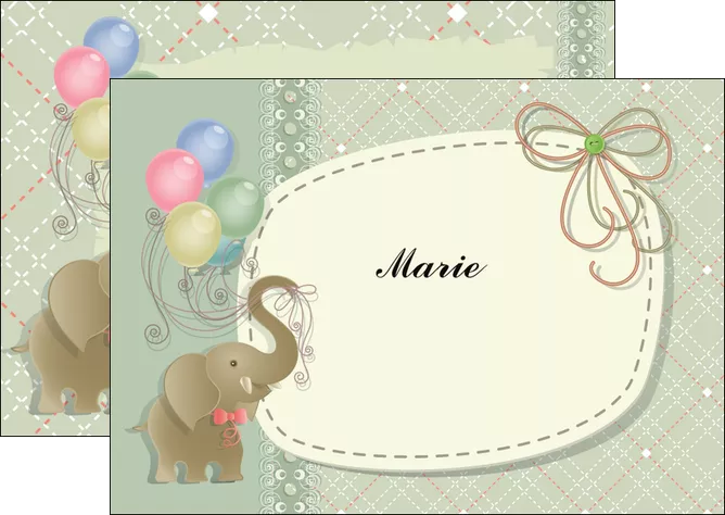 realiser flyers elephant gris ballons MLGI13867