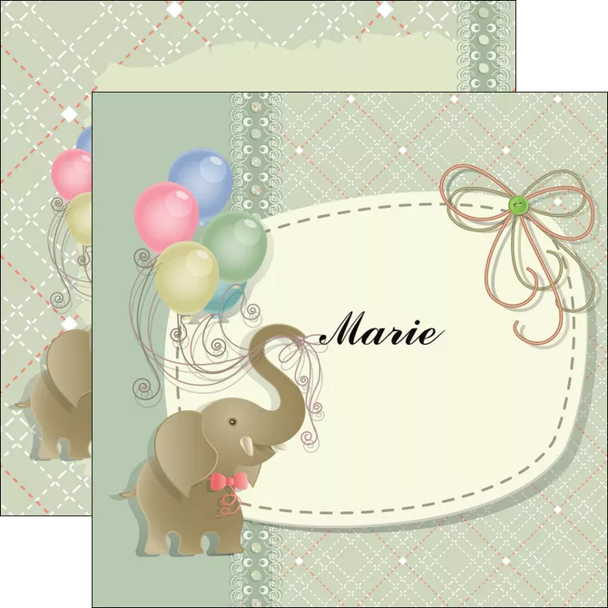 modele flyers elephant gris ballons MIS13869