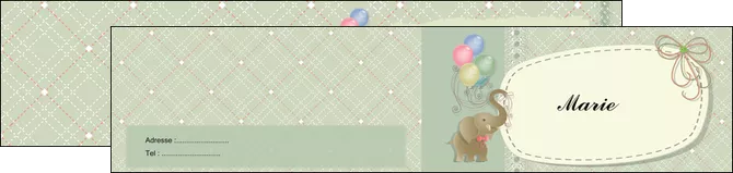 modele en ligne depliant 2 volets  4 pages  elephant gris ballons MLIGLU13871