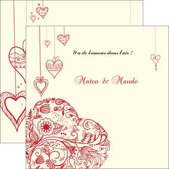 exemple flyers coeur roses mariage MLIG14009
