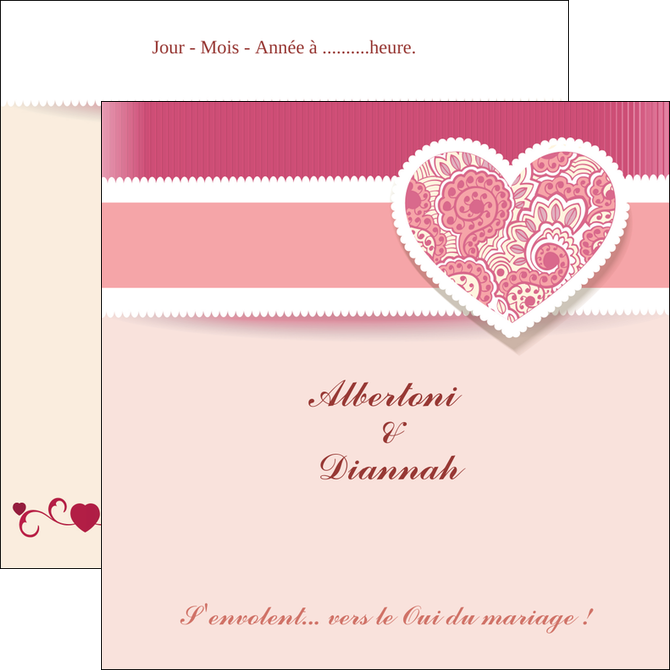 cree flyers mariage carte mariage carte  de mariage MLGI14053