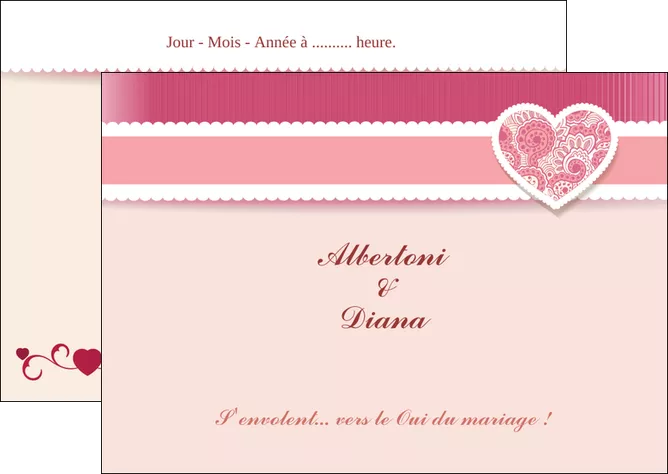 faire modele a imprimer flyers mariage carte mariage carte  de mariage MLGI14061