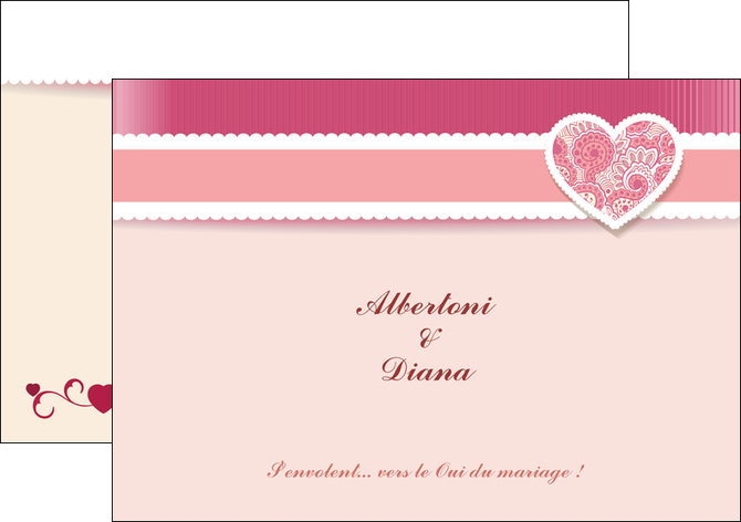 modele flyers mariage carte mariage carte  de mariage MLGI14065