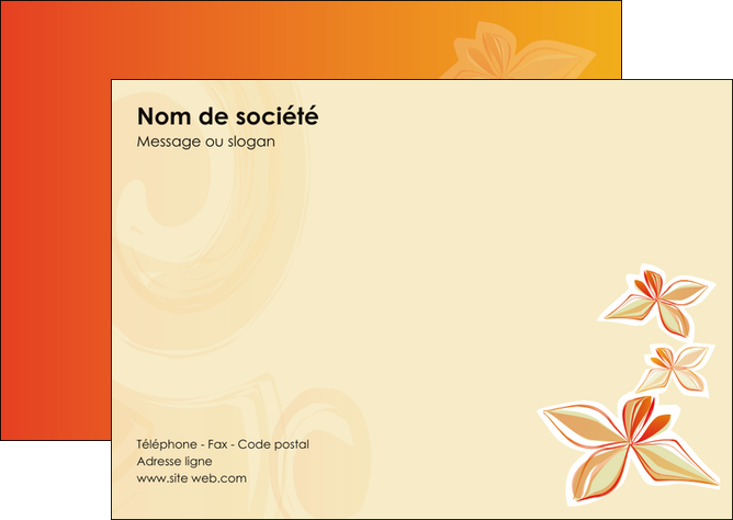 faire flyers fleuriste et jardinage cartes collection couleur MLIGCH14219