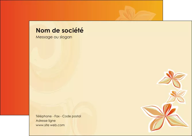 faire flyers fleuriste et jardinage cartes collection couleur MLIGLU14219