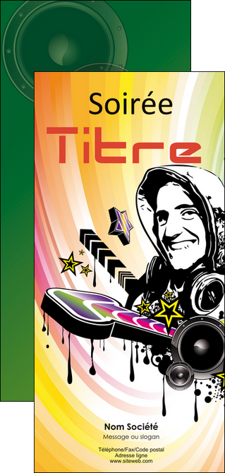 maquette en ligne a personnaliser flyers musique abstract audio backdrop MLGI14327