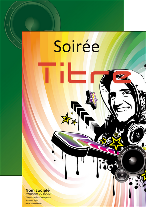 faire affiche musique abstract audio backdrop MLGI14333