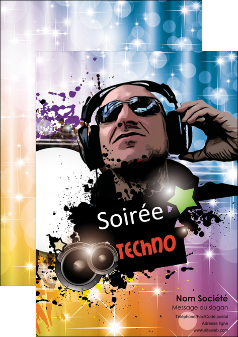 modele en ligne affiche musique abstract audio backdrop MLGI14503