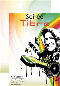 maquette en ligne a personnaliser flyers musique abstract audio backdrop MLGI14597