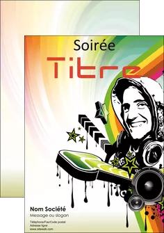 maquette en ligne a personnaliser affiche musique abstract audio backdrop MLGI14603