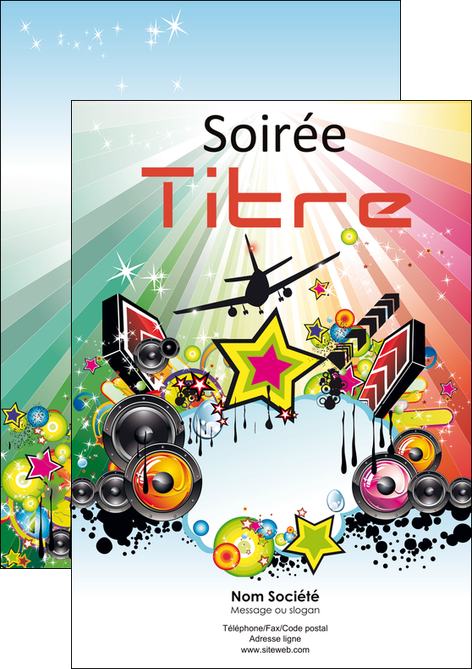 personnaliser maquette flyers musique abstract audio backdrop MLGI14605