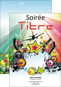 personnaliser maquette flyers musique abstract audio backdrop MLGI14605