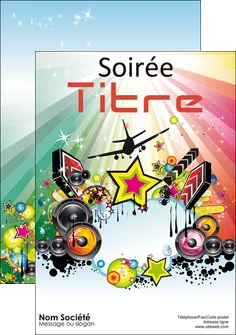 personnaliser modele de affiche musique abstract audio backdrop MLGI14613