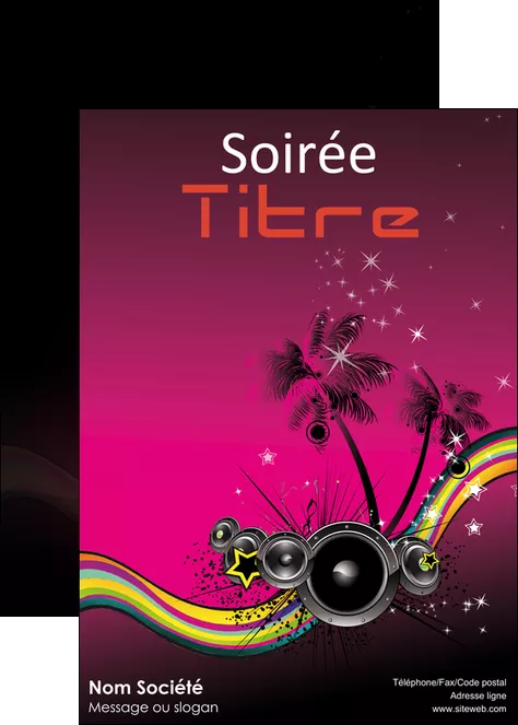 personnaliser maquette affiche musique abstract audio backdrop MLGI14841