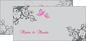 faire modele a imprimer flyers part de mariage floral gris carte de mariage en fleur MIDLU14977