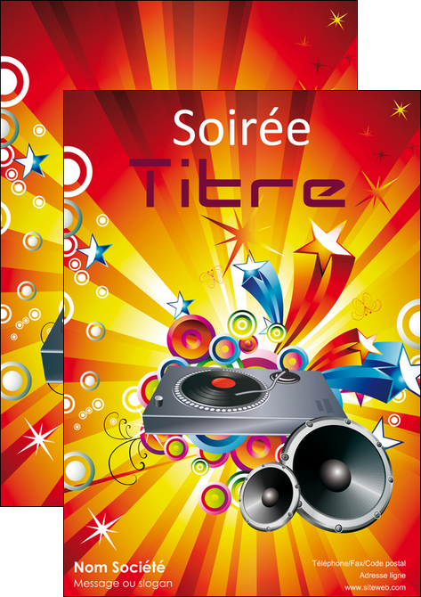 exemple affiche discotheque et night club abstract audio backdrop MLGI15361