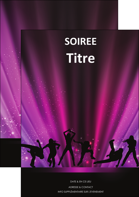 imprimer flyers discotheque et night club isco discotheque disk MIFBE15435