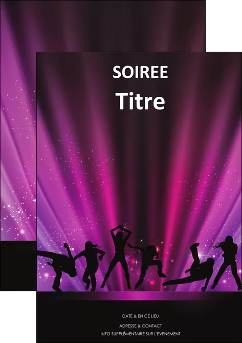 imprimer flyers discotheque et night club isco discotheque disk MLIGLU15435