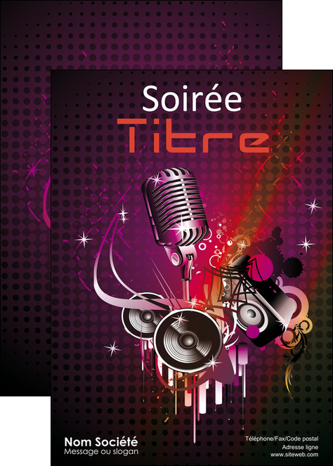 realiser affiche discotheque et night club abstract adore advertise MFLUOO15461