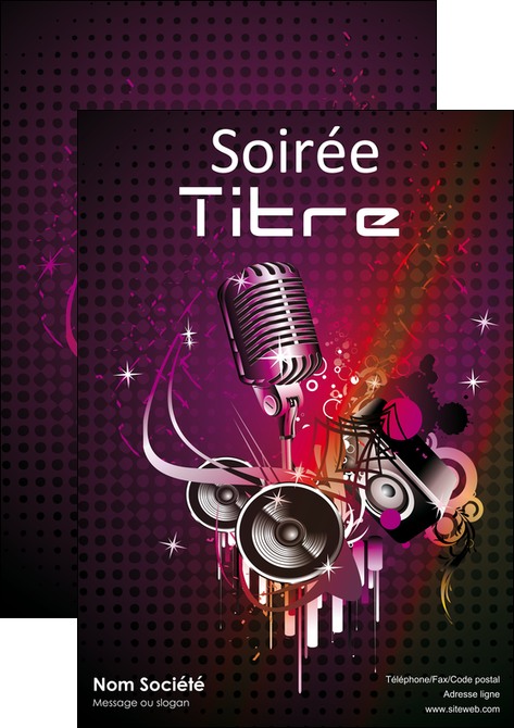 cree affiche discotheque et night club abstract adore advertise MIS15465