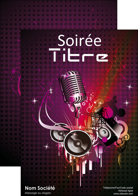creation graphique en ligne affiche discotheque et night club abstract adore advertise MIF15467