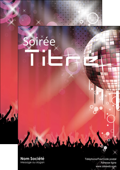 realiser affiche discotheque et night club abstract adore advertise MLIG15577