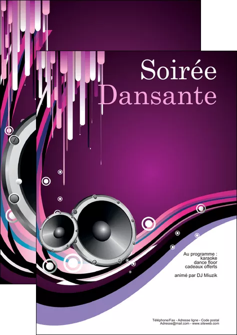 imprimer flyers discotheque et night club abstract adore advertise MLIGLU15613