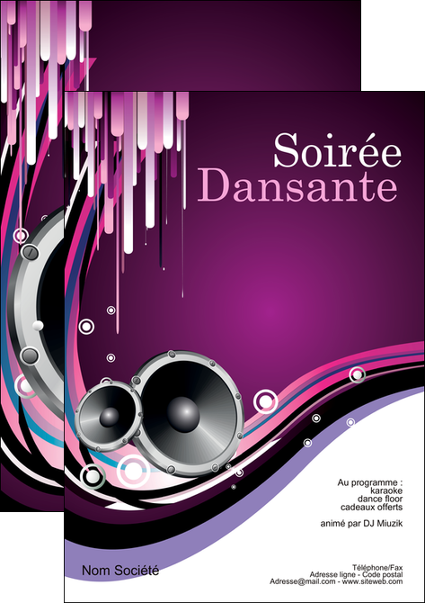 imprimer affiche discotheque et night club abstract adore advertise MFLUOO15615