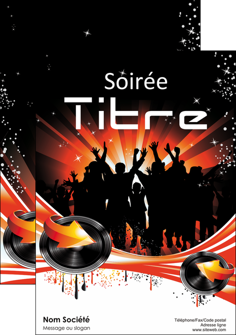 faire modele a imprimer affiche discotheque et night club abstract background banner MFLUOO15633