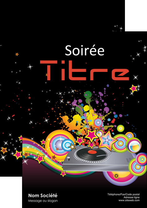 faire modele a imprimer affiche discotheque et night club abstract adore advertise MFLUOO15679