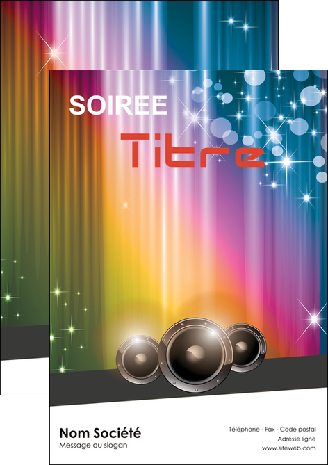maquette en ligne a personnaliser flyers discotheque et night club abstract background banner MIFBE15713