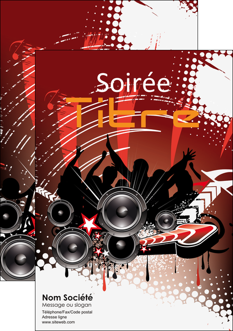 creation graphique en ligne affiche loisirs soiree disco concert MLGI15803