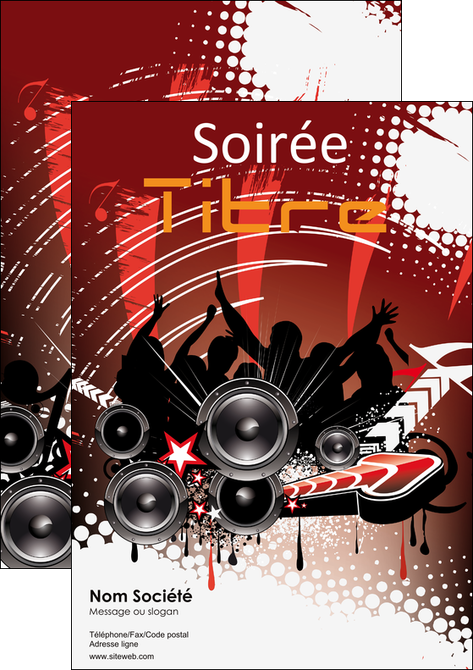 creer modele en ligne affiche musique soiree disco concert MLGI15805