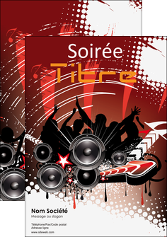 creer modele en ligne affiche musique soiree disco concert MLGI15805
