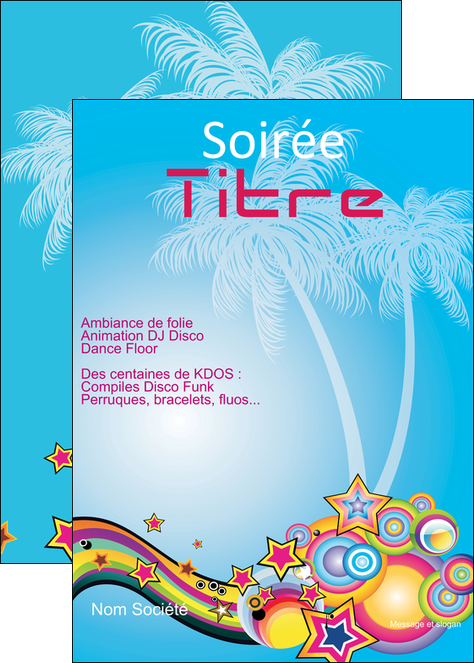 exemple affiche discotheque et night club abstract adore advertise MIFBE15821