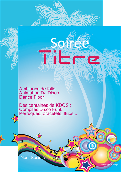 imprimerie affiche discotheque et night club abstract adore advertise MIFBE15827