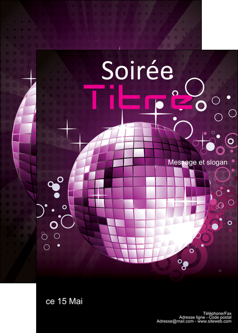 realiser affiche discotheque et night club abstract background banner MMIF15839