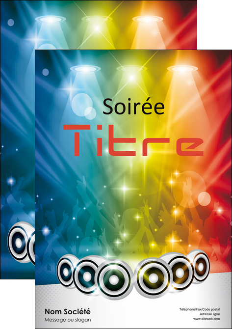 modele affiche discotheque et night club ambiance ambiance de folie bal MIFBE15867