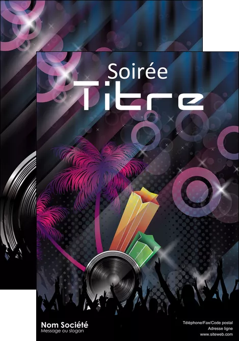 faire modele a imprimer affiche discotheque et night club bal boite boite de nuit MLGI15925