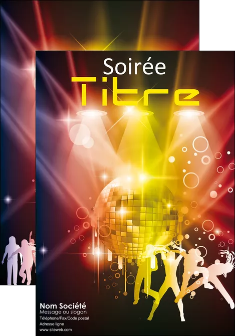 faire affiche discotheque et night club soiree bal boite MID15935