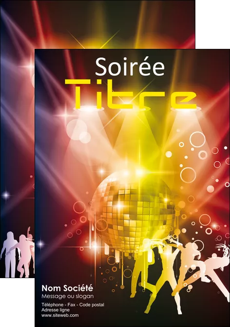 impression flyers discotheque et night club soiree bal boite MIFCH15937