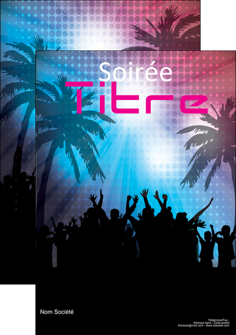imprimer affiche discotheque et night club soiree bal boite MIFCH15949