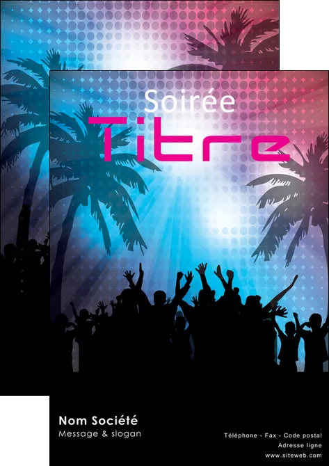 realiser affiche discotheque et night club soiree bal boite MIS15955