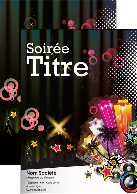 realiser affiche discotheque et night club son baffle boite de nuit MIFBE15961