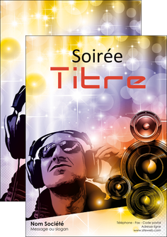 realiser flyers discotheque et night club son musique casque MIFBE15991